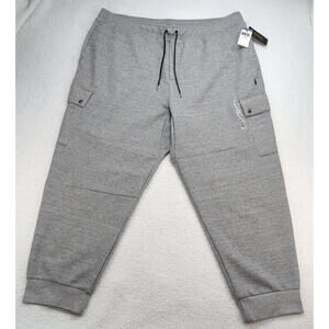 Polo Ralph Lauren Men's 3XB Gray Cargo Sweatpants NWT Big & Tall Jogger Style